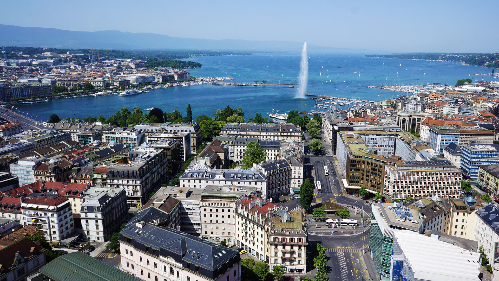 Jet d'eau in Geneva Switzerland